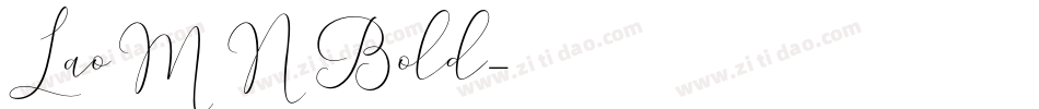 LaoMN Bold字体转换
